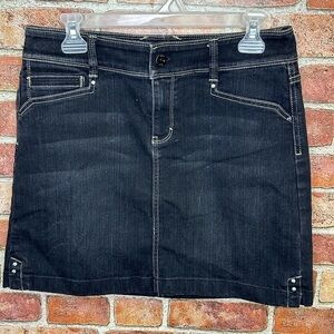White House Black Market black denim skirt size 6